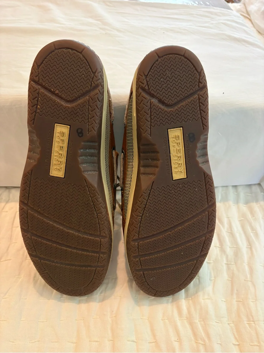 Sperry Billfish 3-Eye Boat Shoe in Brown Leather size 9.5 Topsiders Resortwear